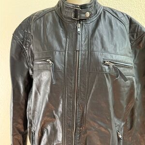 Men's Black Leather Jacket